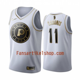 NBA Indiana Pacers Trikot Domantas Sabonis 11 Nike 2019-2020 Weiß Golden Edition Swingman - Herren